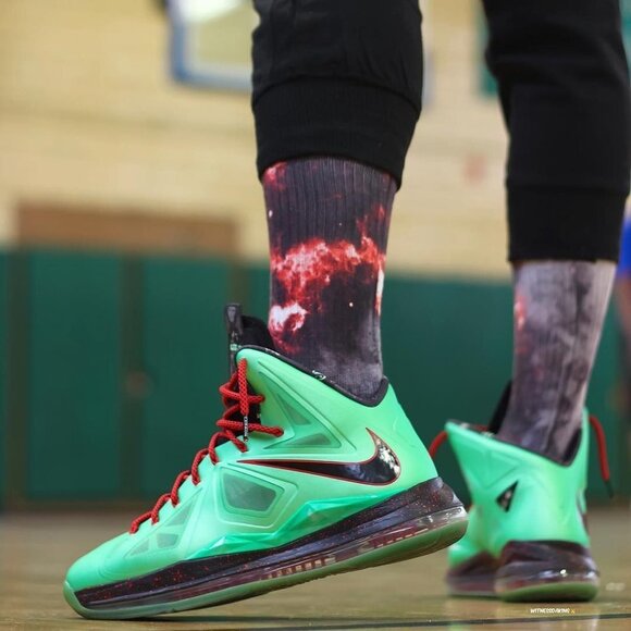 Nike LeBron James 10 Cutting Jade High Top in Green Men Size‎ 8